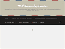 Tablet Screenshot of mailforwarding.com